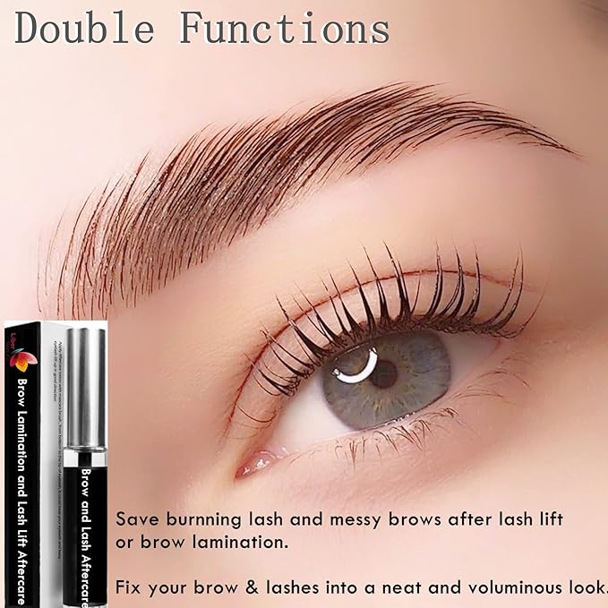 Lash Lift Care, Brow Lamination Aftercare Eyelash Perm Nutrition, Treat Burning Eyebrow Save Messy Lash, 8 weeks Keratin Care For and Perm/Lift(7ml)