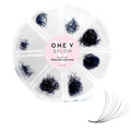One V Salon Pro 10D Promade Loose Fans, 1000 Premade Mega Volume Lash Fans | C Curl | 0.05 mm | 8–15 mm Mixed Lengths | Thin Base, Hand-Crafted Eyelash Extensions (10D-0.05-C-Curl)