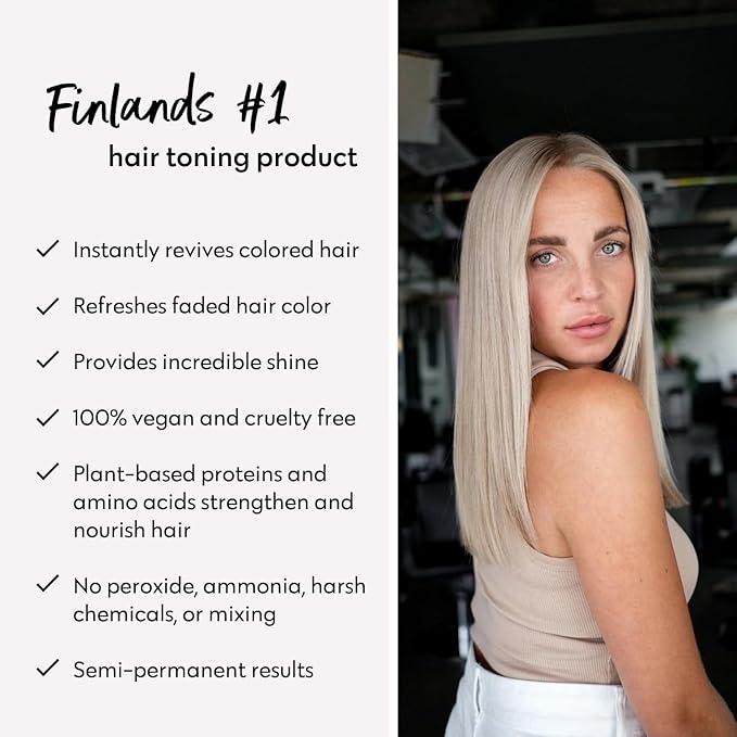 FOUR REASONS Color Mask, Cool Sand Blonde (27 Colors) – Hair Gloss & Color Depositing Conditioner – Semi Permanent Hair Toner for Color-Treated Hair Color For Women – Vegan & Cruelty-Free – 6.76 fl oz