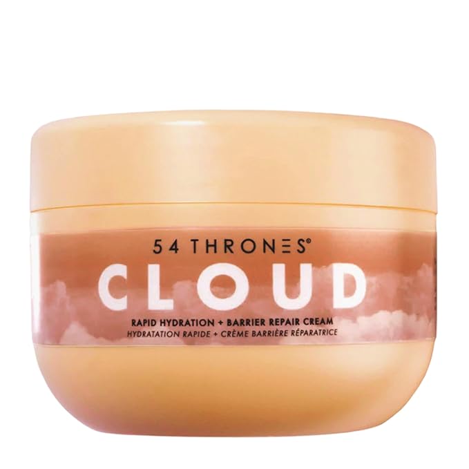 54 Thrones Barrier Repair Cloud Cream, Ultimate Hydrating Skin Care, Hydrating Peptide Moisturizer, Active Skin Repair Cream, Active Repair, Ghanaian Coconut + Moroccan Almond