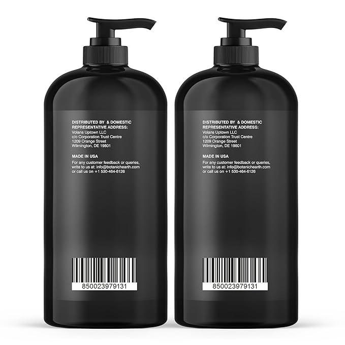Botanic Hearth Biotin Shampoo and Conditioner with Collagen | Fights Hair Loss & with Korean Ginseng & Turmeric, Conditioner Promotes Hair with Avocado and Coconut | 16 fl oz x 2