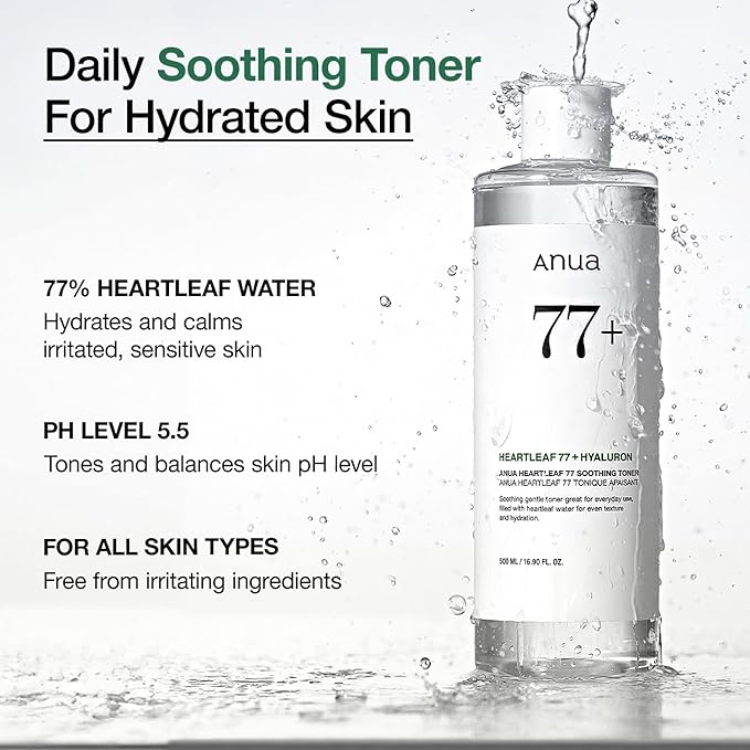 Anua Glass Skin Prep Duo, 10% Niacinamide+4% Tranexamic Acid Serum & Heartleaf 77 Soothing Toner for glow skin, Hyaluronic Acid, Vitamin B12, Calming, Hydrating, pH balance, Korean Skincare Set