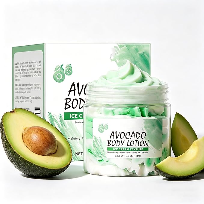 Lightweight Daily Body Moisturizer 180g – Soft Texture, Pleasant Scent for Normal Skin Avocado One Size