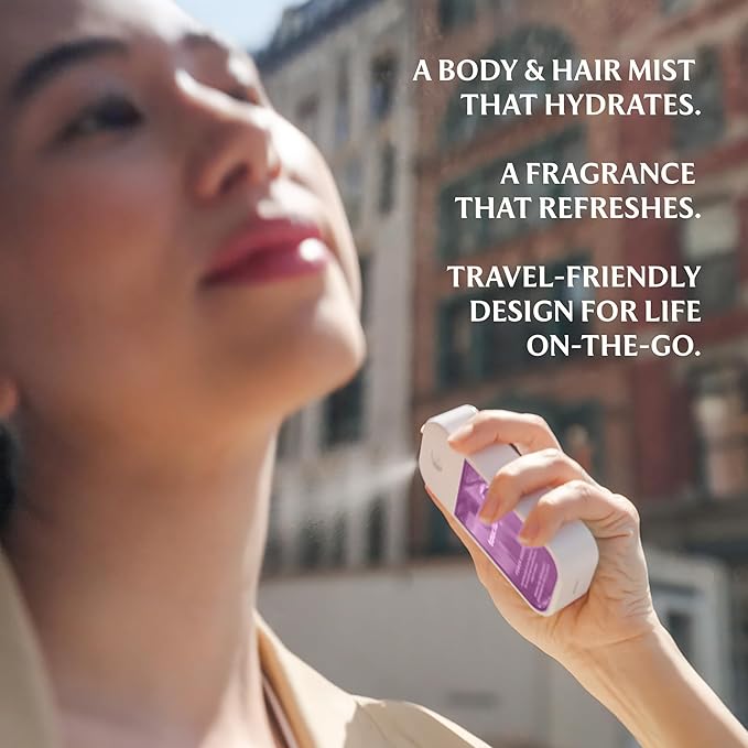 Touchland Hydrating Body & Hair Fragrance Mist – Cashmere Woods – 2 FL OZ Travel Size Perfume Spray – Notes of Sweet Cream, Vanilla, Jasmine and Cashmere Woods