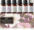 Essential Oils for Diffuser for Home and Hotel, Lavender, Jasmine, Rose, Chamomile, Sakura and Gardenia, Spring Premium Pure Flower Fragrance Essential Oil Set for Gifts-6×10ML