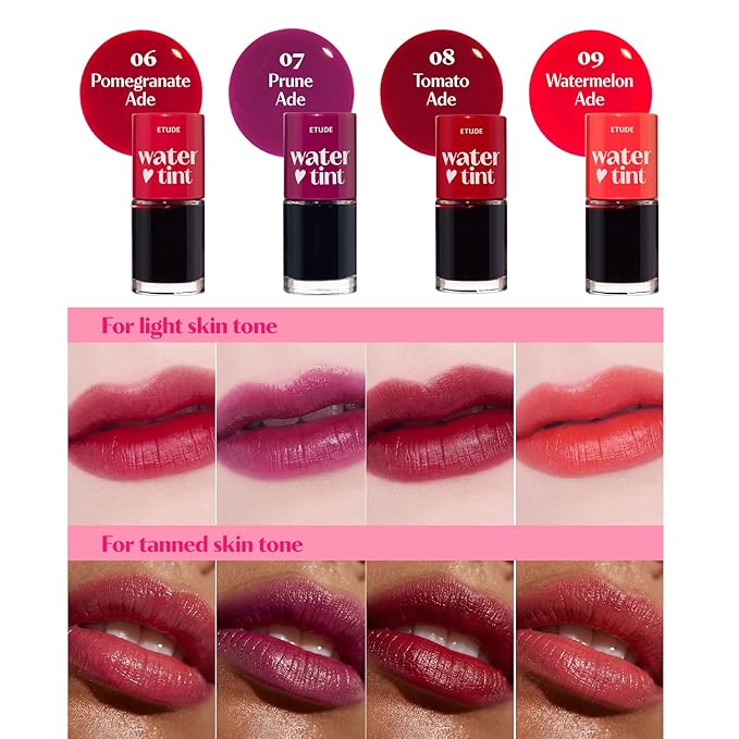 ETUDE Dear Darling Water Tint – Orange Ade | Korean Lip Stain & Lip Tint for Hydrated Pink Lips, Smudge-Proof Long-Lasting Lip & Cheek Makeup | K-Beauty Gift, Stocking Stuffers