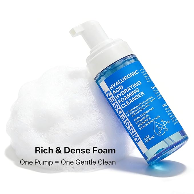 Face Wash for Acne and Oily Skin, Oil Control Foaming Cleanser, Fragrance Free, 5 oz (1, blue)