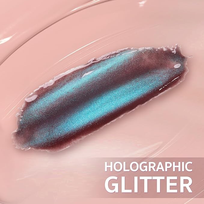 GAOY Cat Eye Gel Nail Polish, 16ml Glitter Holographic Nail Polish with Magnet, Reflective Translucent UV Gel, 2029 Fantasy Aurora