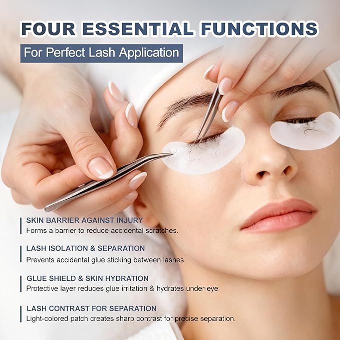 150 Pairs Eye Pads Lash Extensions, Lint Free Gel Pads, Natural Hydrogel Eye Patch, Under Eye Pads for Lash Extensions Supplies & Beauty Tools