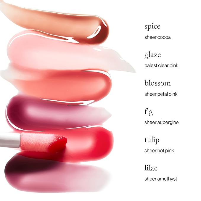 goop Beauty Hydra-Barrier Gel Gloss | Hydrating Lip Gloss to Moisturize & Plump Lips | Hyaluronic Acid & Vitamin E | Lilac - Sheer Amethyst | 0.13 oz