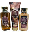 Bath & Body Works Body Whipped Honey & Vanilla Cream, Lotion and Body Gel Wash 3 Piece Set