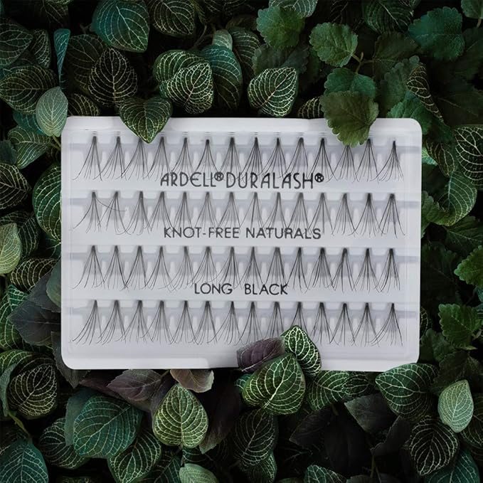 Ardell Individual Lashes - Long, Black, Fake Eyelashes, Natural Look DIY Eyelash Clusters for Easy Application, 4 Pack