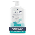 Ivory Body Wash, Designed for the Whole Family, Gentle Formula, Free of Dyes Heavy Perfumes Parabens Phthalates & Silicones, Designed for Skin's pH, Fragrance-Free, 35 oz