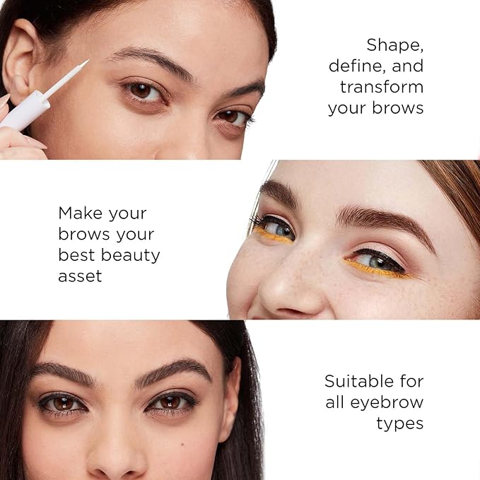 Arches and Halos Fine Bristle Tip Pen - Eyebrow Pencils for Women - Vegan Brow Pencil - Smudge-Proof, Buildable Formula - Warm Brown - 0.02 oz