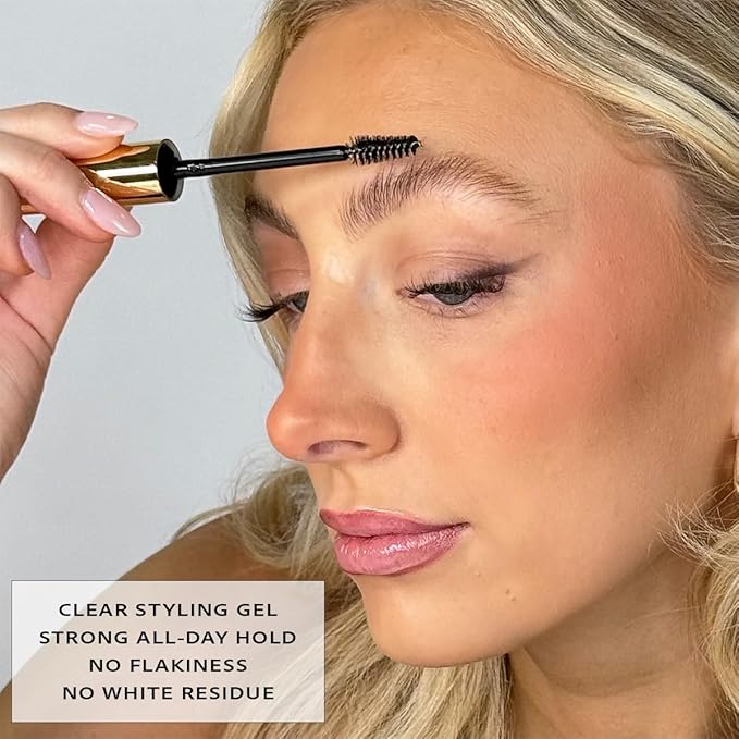 BROW GEL by Lavaa Beauty | Clear Styling Gel for Eyebrows 8ml | Non-Flaking Formula with Short Triangular Brush