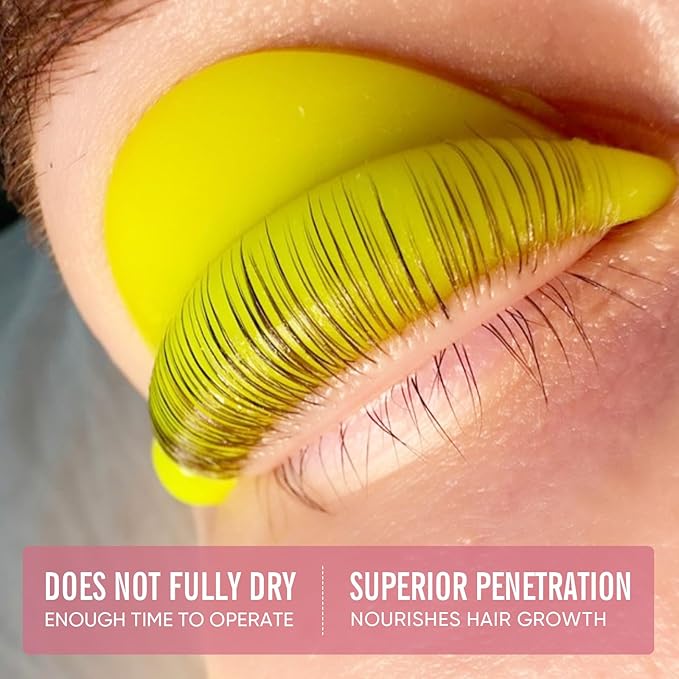 Lash Lift Glue Korean Lash Lift Balm Glue Eyelash Perm Balm Fruit Flavor Lifting Curling Gel for Lash Perm Kit 10g (Strawberry)