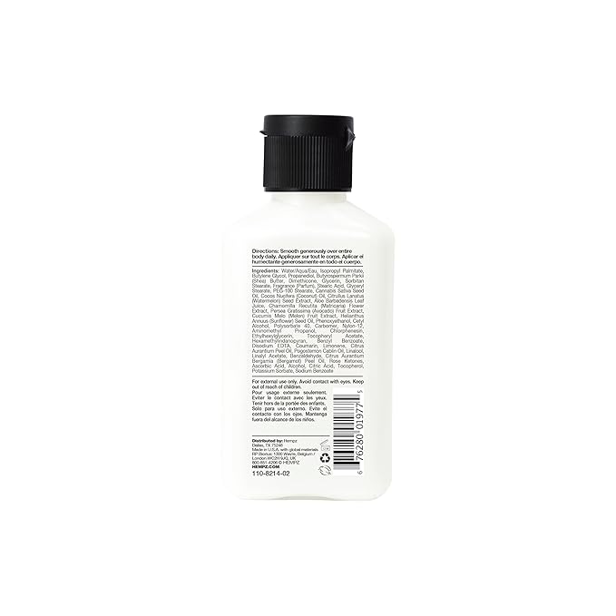 Hempz Herbal Body Moisturizer, Pearl White, Fresh Coconut/Watermelon, 2.25 Ounce