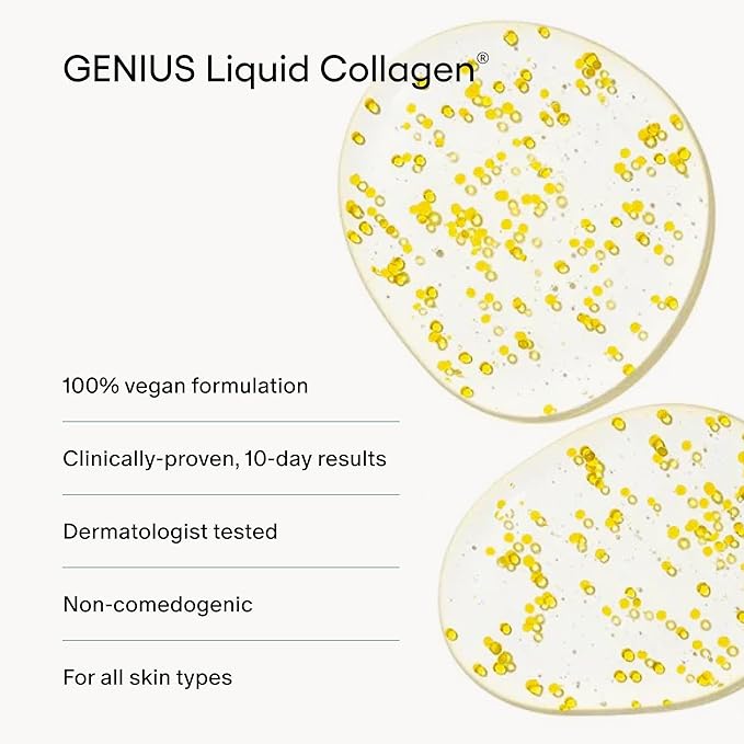 Algenist GENIUS Liquid Collagen Serum - Firming and Hydrating Face Serum with Collagen + Vitamin E - Helps Visibly Minimize Fine Lines + Wrinkles and Improve Elasticity (1 oz)