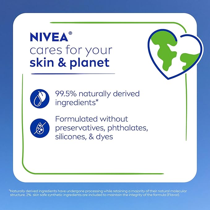 NIVEA Moisture Lip Care, Hydrating Lip Balm with Shea Butter, Nourishing Oils and Vitamin C & E, 3-in-1 Moisture, Repair and Nourish, 0.17 Oz Stick, Pack of 48