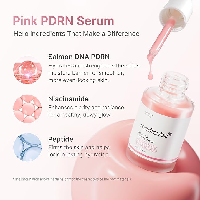 medicube Overnight Renewal Salmon PDRN Duo: Salmon DNA PDRN Pink Peptide Serum and Salmon DNA PDRN Pink Collagen Capsule Cream, Gifts for Women, Mother's Day