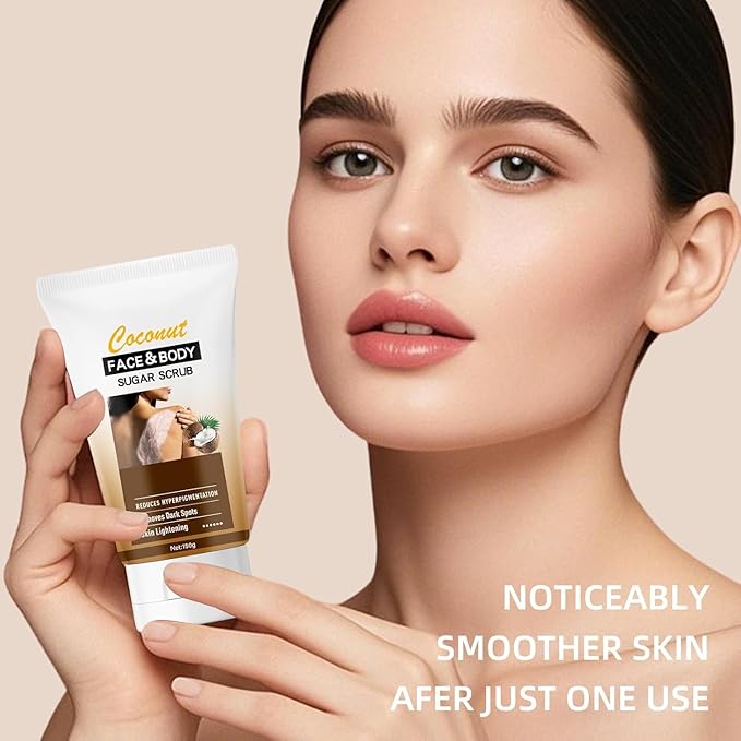 KP Bump Eraser Face & Body Scrub, Exfoliating Scrub for Women & Man, Gentle Exfoliator Enzymes Smooth Skin, Deep Moisturizing Cleanser for All Skin Types, Exfoliator for Dullness, Pores