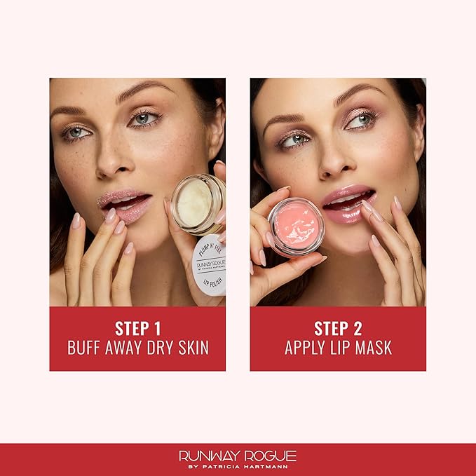 Runway Rogue Plump N’ Fill Lip Polish, Exfoliating Lipcare Scrub for Smooth, Soft Lips, 3.35 Ounces