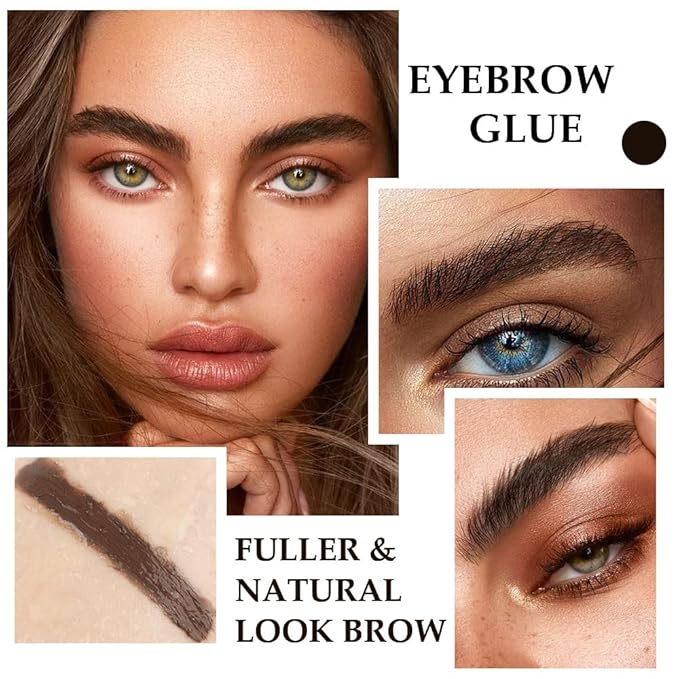 Tinted Thickening Brow Mascara,Tinted Eyebrow Gel, Waterproof, Transfer-proof, Brush to Fill in Eyebrows and Cover Gray Hairs - Cruelty Free (2pcs 07 Espresso)