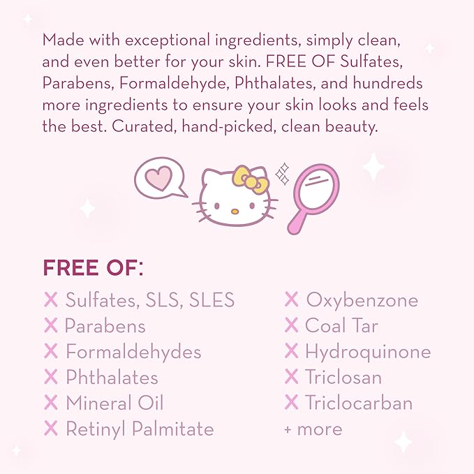 The Crème Shop x Hello Kitty Pink Water Crème - Klean Beauty, 250.0 milliliters, 6.5 Fl Oz, 1