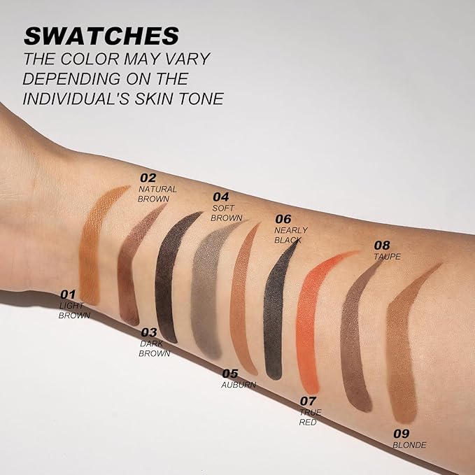 YOUNG VISION Eyebrow Stamp Color Set, Eyebrow Colors Shaping Kit, Long-Lasting Eyebrow Pomade for Women Girl, Cruelty-Free plantillas para la cejas (dark brown)