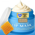 Body Restore Beef Tallow Lip Mask – Fathers Day Gift for Dad from Daughter Son Wife, Peppermint Overnight Hydrating Lip Treatment, Birthday Gifts for Men, Self Care Spa Gifts