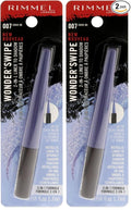 Rimmel London Wonder Swipe 2-in-1 Liner to Shadow - 007 Crave Me Eyeliner Women 0.06 oz (Pack of 2)