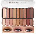 9 Color Neutral Nude Brown Eyeshadow Palette – Matte & Shimmer Warm Copper Bronze Eye Shadow, High Pigment Blendable Long Lasting Natural Daily Smokey Eye Makeup Palette for Brown Green Eyes