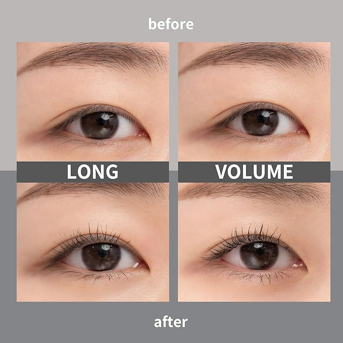 rom&nd HAN ALL FIX Mascara L03 Long Hazel - Ultra-Hold Waterproof & Smudge-Proof for Natural Curling & Defined Lashes