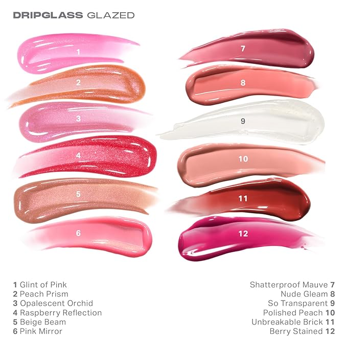 MORPHE Dripglass High Shine Lip Gloss - Semi-Sheer or Full Coverage Lip Color with Glass-Like Shine and Nonsticky Finish - Infused With Squalane & Vitamin E - Peach Prism (0.13 Fl Oz)