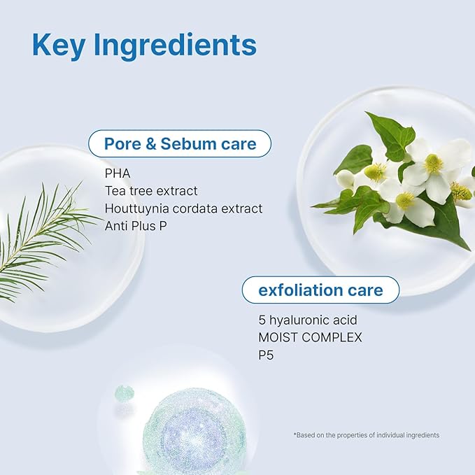 AVCA Pore Tightening Toner Pads with Hyaluronic Acid – Korean PHA Exfoliating Pad for Enlarged Pores, Sebum Control & Smooth Skin, 100ml(3.38 fl.oz) 60 Pads