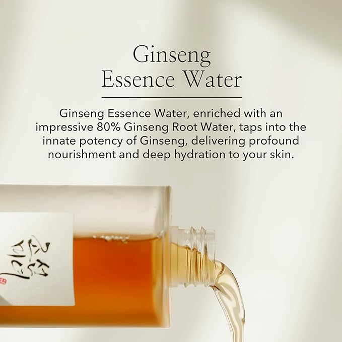 Beauty of Joseon Ginseng Essence Water Hydrating Face Toner for Dry, Dull Skin. Korean Moisturizing Skin Care for Men and Women 150ml, 5.07 fl.oz.