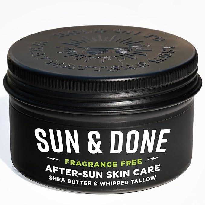 Pilotfish After Sun Body Butter Moisturizing Cream - Shea Butter & Whipped Tallow, Simple Ingredients, After Sun Lotion, Body Lotion, Fragrence Free, After Sun Care, After Sun Skin Care, 3.8oz