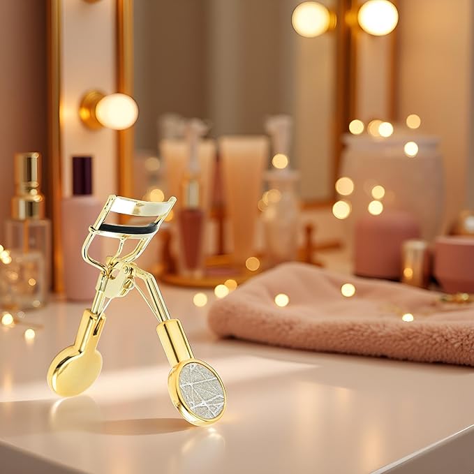 Gold Eyelash Curler Eyelash Curler Tweezers Does Not Hurt Eyelashes Long-Lasting Curling Eye Makeup Cosmetic Tool