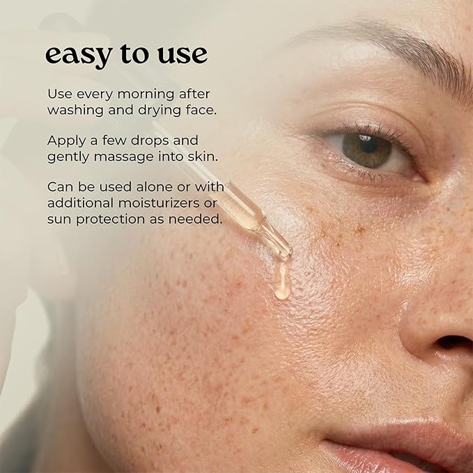 Healing Solutions – Sunrise Face Oil, All Natural and Certified Organic with Bakuchiol, Camellia, and Carrot Seed Extract, 1oz, Daytime Facial Moisturizer, Supports Visibly Renewed Skin