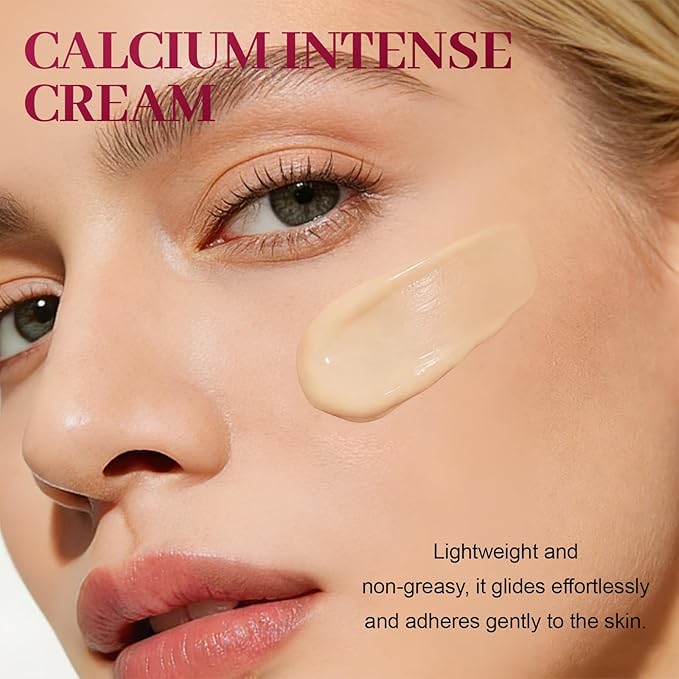 Calcium Intense Cream, Collagen Calcium Volume Cream, Upgraded Repair & Moisturizing Cream, Hydrating Deep Wrinkles on Eye, Anti-Aging & Lifting Care, 1.76 OZ