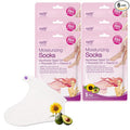 Epielle Moisturizing Foot Mask 6 Pairs, Soften with Sunflower Seed Oil & Vitamin E, Deep Moisturizing Socks for Dry, Cracked Feet, Self Care Gifts for Women, Spa Kit, Mothers Day Gifts