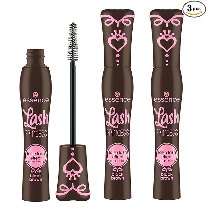 essence | Lash Princess False Lash Effect Mascara Brown (3 Pack) | Intense Volume, Length & Definition | Vegan, Cruelty Free & Paraben Free