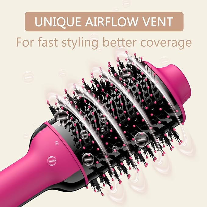 Umeely Hair Dryer Brush Blow Dryer Brush in One, Upgraded 4 in 1 Hair Dryer and Styler Volumizer with Negative Ion Anti-frizz Ceramic Titanium Barrel Hot Air Hair Straightener Brush