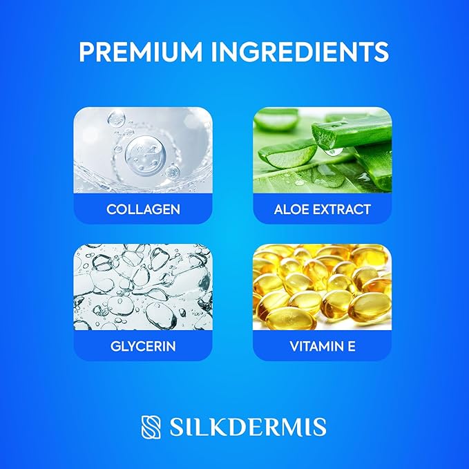 SILKDERMIS Forehead Wrinkle Patches 12Pcs with Aloe, Collagen, Vitamin E, Anti Wrinkle Patches, Forehead Wrinkles Treatment (White)