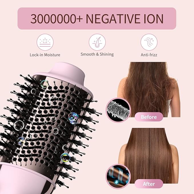 Umeely Hair Dryer Brush Blow Dryer Brush in One, Upgraded 4 in 1 Hair Dryer and Styler Volumizer with Negative Ion Anti-frizz Ceramic Titanium Barrel Hot Air Hair Straightener Brush