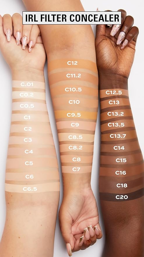Revolution, IRL Filter Finish Concealer, Full Coverage, Oil-Free, Long-Lasting & Lightweight Formula, Infused with Hyaluronic Acid, Vegan & Cruelty-Free, C15, 0.21 oz (Pack of 2)