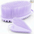 Avilana Premium Body Scrubber and Face Brush Set - Trusted Since 2017 - SGS Certified Silicone 2-in-1 Shower Kit, Dual Sided Gentle Exfoliating Loofah Alternative Sensitive Skin Women Men Gift