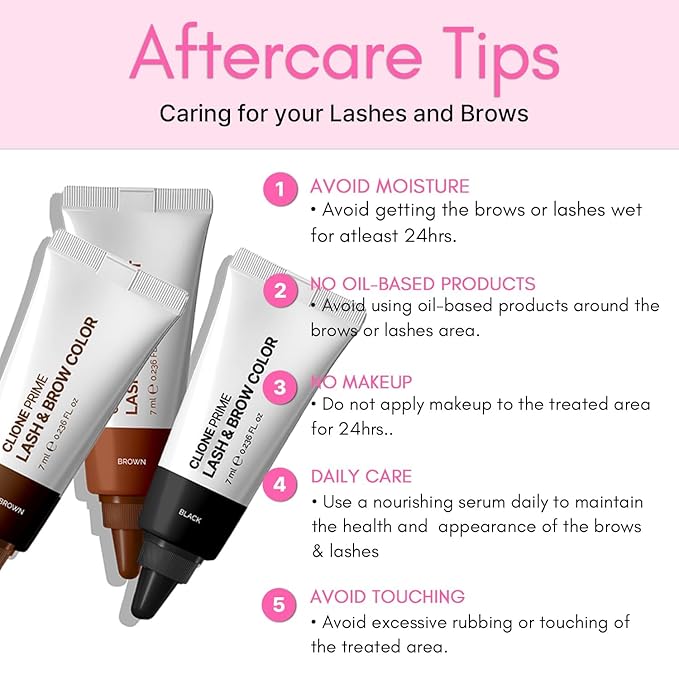 Korean Eye Brow Color Kit - Eye Lash Color Kit Brow Color for Eyebrows Lash Color Black