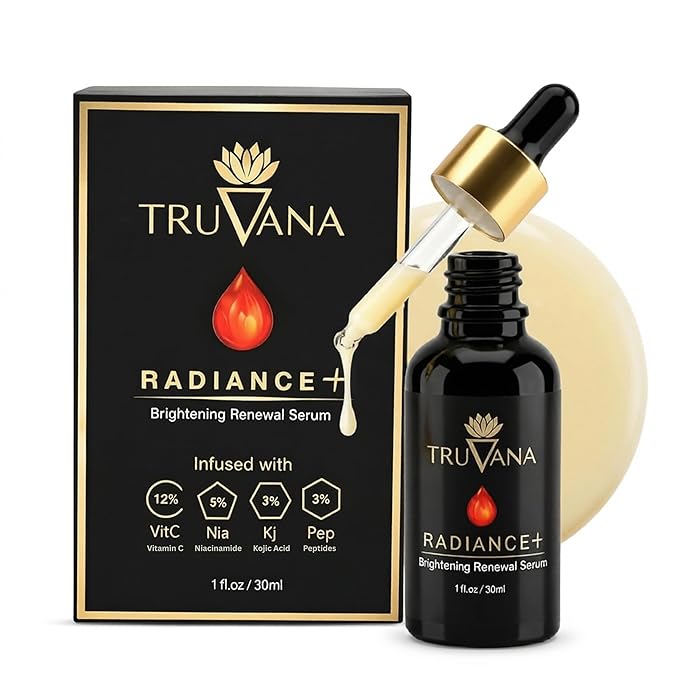 Ultra Brightening Serum Vitamin C, Niacinamide, Hyaluronic Acid, Retinol, Alpha Arbutin,Peptides, Kojic Acid, RadianSkin, Fades Dark Spots, Evens Tone, Smooths Fine Lines Anti Aging Serum 1 fl oz