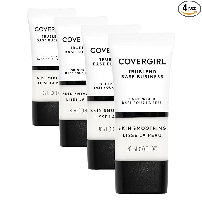 COVERGIRL Base Business Face Primer, Skin Smoothing 100, 1.01 Ounce (Pack of 4)